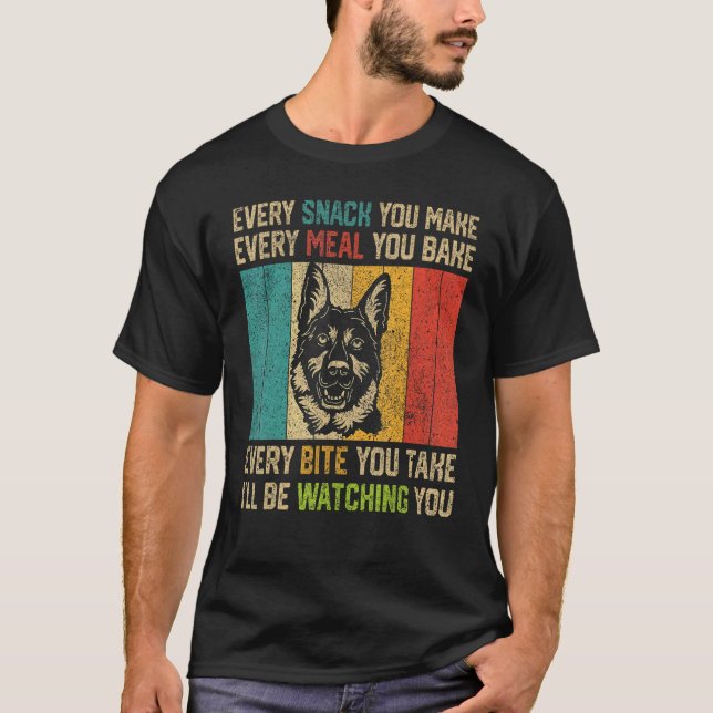 Camiseta Cada Snack Que Hagas  Pastor Alemán (Anverso)