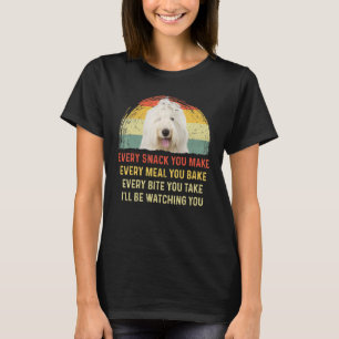 Camiseta Cada Snack Que Hagas Perro Ovejero Inglés Viejo Ma