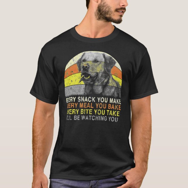 Camiseta Cada Snack Que Hagas Te Observaré Labrador (Anverso)
