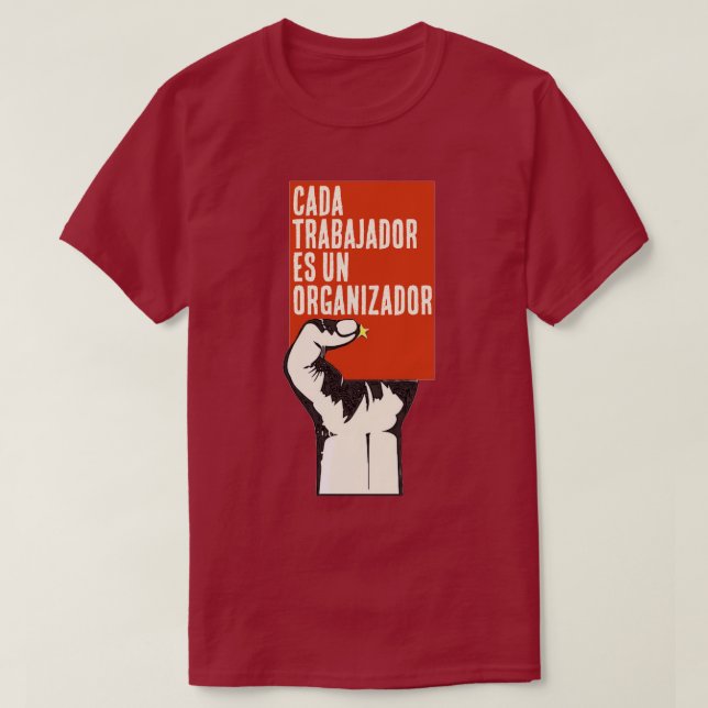 CAMISETA CADA TRABAJADOR Y ORGANIZADOR (Diseño del anverso)