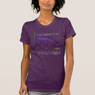 Camiseta Cada Unicornio Sabe Que Escribir Es Mágico