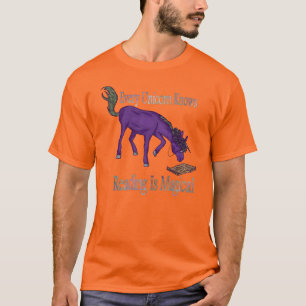 Camiseta Cada Unicornio Sabe Que Leer Es Un Tee De Color Má