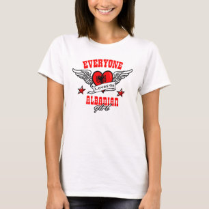 Camiseta Cada uno ama a un chica albanés