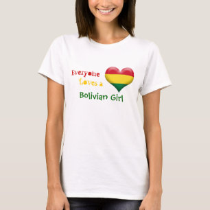 Camiseta Cada uno ama a un chica boliviano