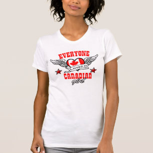 Camiseta Cada uno ama a un chica canadiense