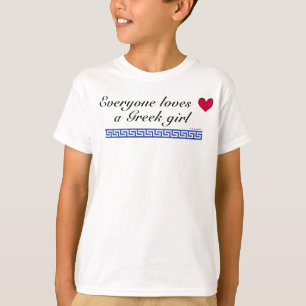 Camiseta Cada uno ama a un chica griego