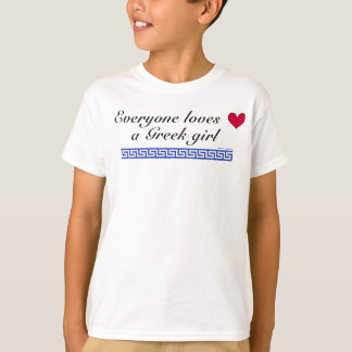 Camiseta Cada uno ama a un chica griego