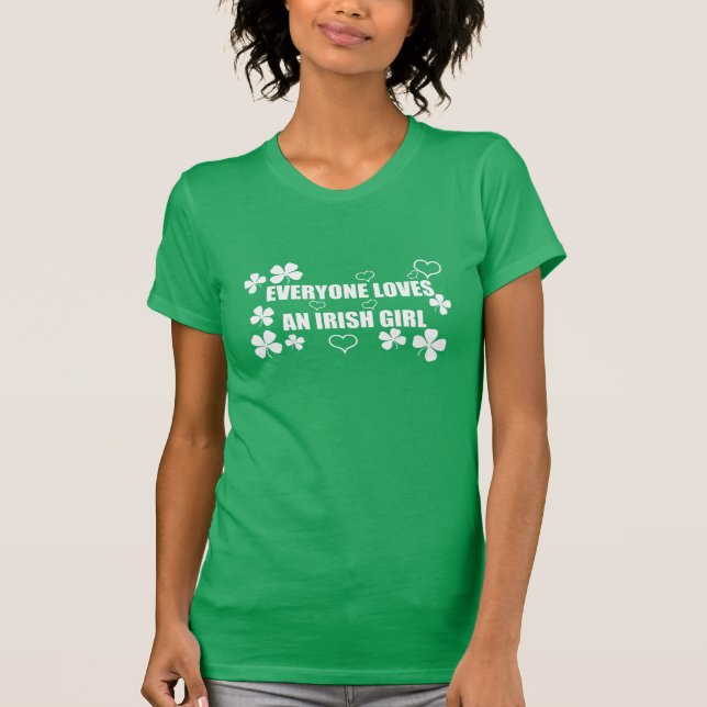 Camiseta Cada uno ama a un chica irlandés (Anverso)