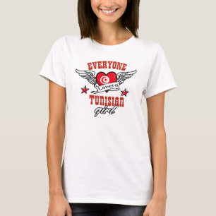 Camiseta Cada uno ama a un chica tunecino