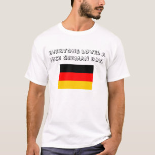 Camiseta cada uno ama a un muchacho alemán agradable