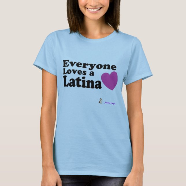Camiseta Cada uno ama una Latina (Anverso)