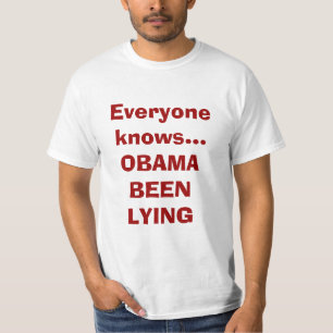 Camiseta Cada uno conoce… a OBAMA QUE MIENTE