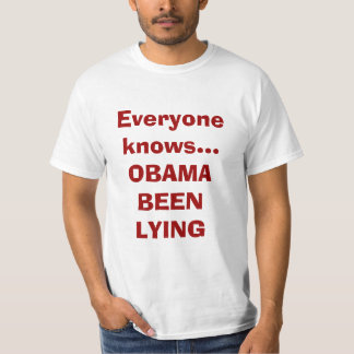 Camiseta Cada uno conoce… a OBAMA QUE MIENTE