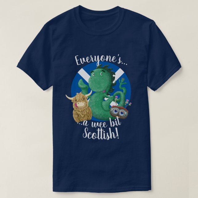 Camiseta ¡Cada uno es un escocés pequenito del pedazo! (Diseño del anverso)