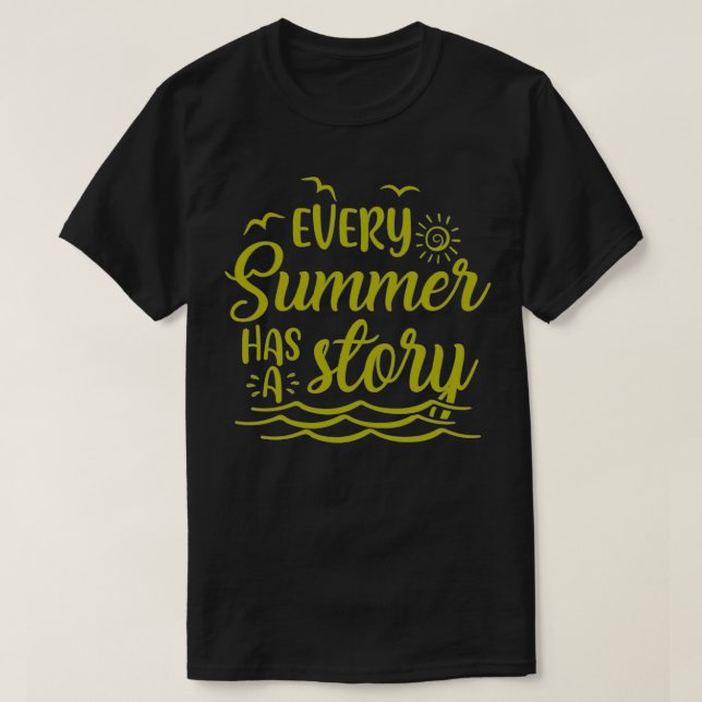 Camiseta cada verano tiene una historia 7 (Diseño del anverso)