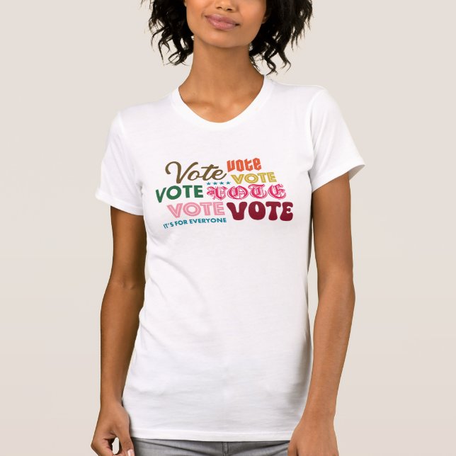 Camiseta Cada voto cuenta (Anverso)