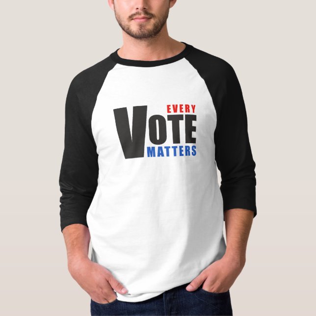 Camiseta Cada voto importa - tu voto es tu poder (Anverso)