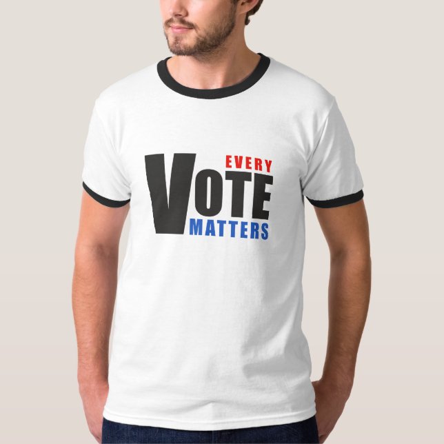 Camiseta Cada voto importa - tu voto es tu poder (Anverso)