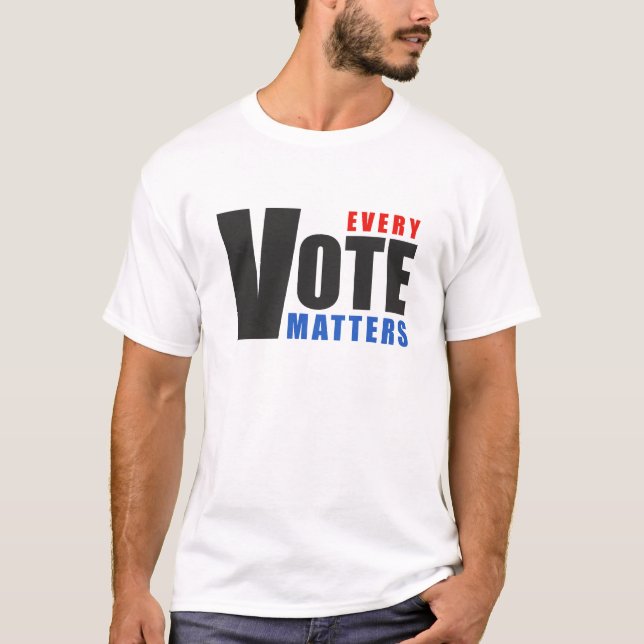 Camiseta Cada voto importa - tu voto es tu poder (Anverso)