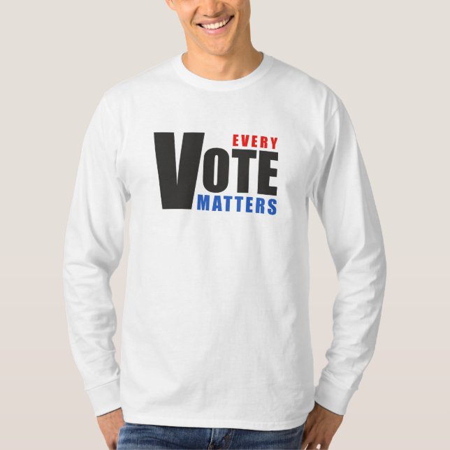 Camiseta Cada voto importa - tu voto es tu poder (Anverso)