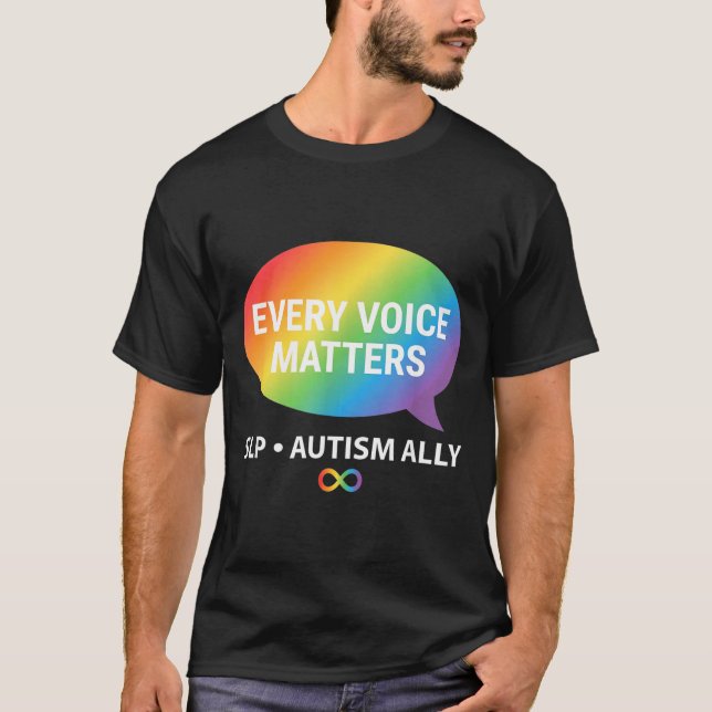 Camiseta Cada Voz Aliado de SLP Autismo (Anverso)
