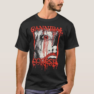 Camiseta cadáver caníbal banda superior