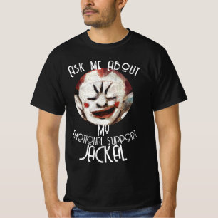 Camiseta Cadáver de apoyo emocional JACKAL payaso pregúntam