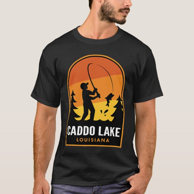 Camiseta Caddo Lake Louisiana Fishing (Anverso)
