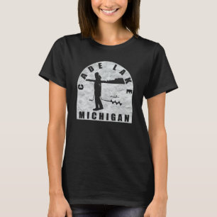 Camiseta Cade Lake Ice Fishing Michigan