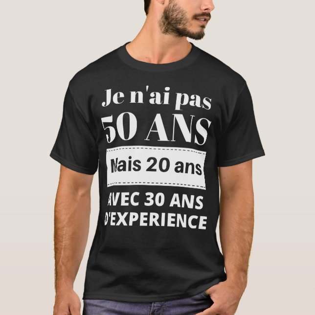 Camiseta Cadeau anniversaire 50 ans (Anverso)