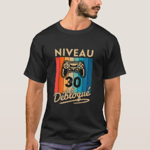 Camiseta Cadeau Homme 30 ans Anniversario Gamer Niveau 30