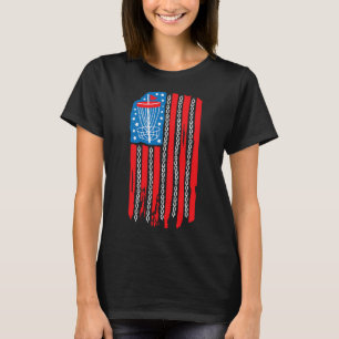 Camiseta Cadena de Bysket de Disco Golf Bandera Americana 4