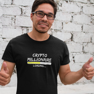 Camiseta Cadena de claves de carga de cripto millonario