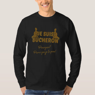 Camiseta Cadena de coches de hombres Je Le Peux Chainsaw Sa