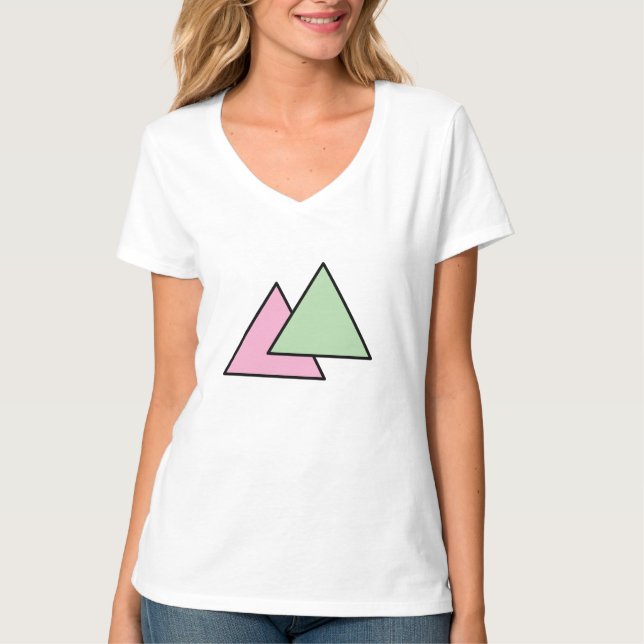 Camiseta Cadena de dos triángulos (Anverso)