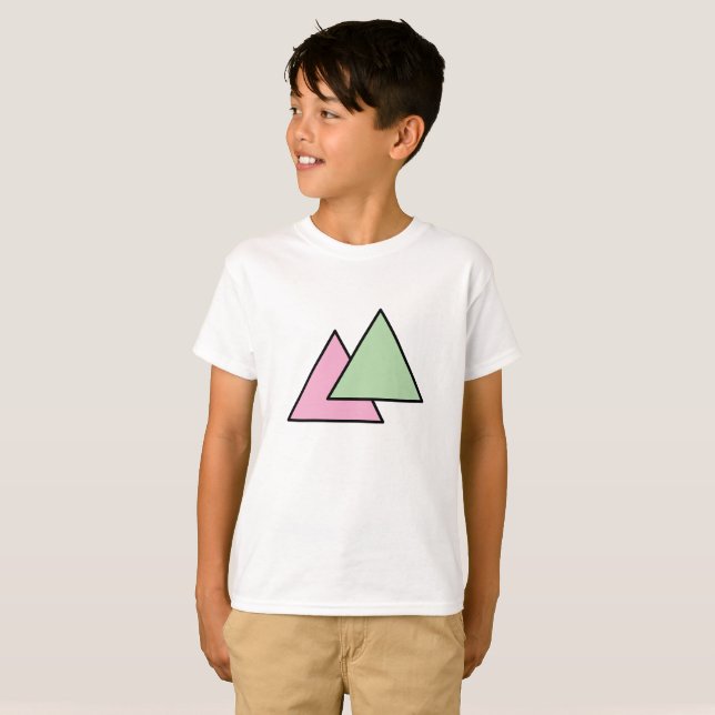 Camiseta Cadena de dos triángulos (Anverso completo)