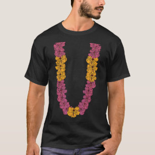 Camiseta Cadena de flores hawaiana Hibiscus Summer Vacation