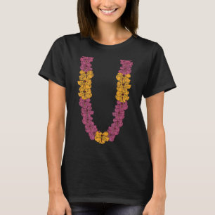 Camiseta Cadena de flores hawaiana Hibiscus Summer Vacation