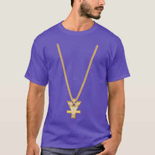 Camiseta Cadena de Hip Hop con Yuan retro