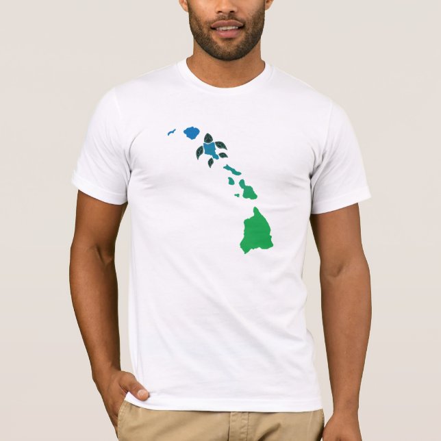 Camiseta Cadena de las Islas Hawái (Anverso)