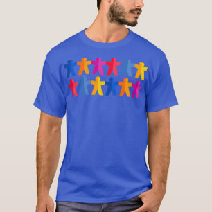 Camiseta Cadena de personas de papel