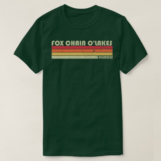Camiseta CADENA FOX OLAKES ILLINOIS Gracioso Camping Su (Diseño del anverso)