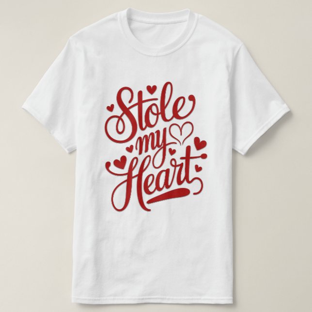 Camiseta Cadenas De Corazón Adjuntas (Diseño del anverso)