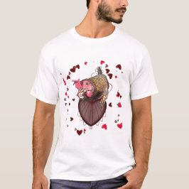 Camiseta Cadenas de corazón para el sacrificio de pollo