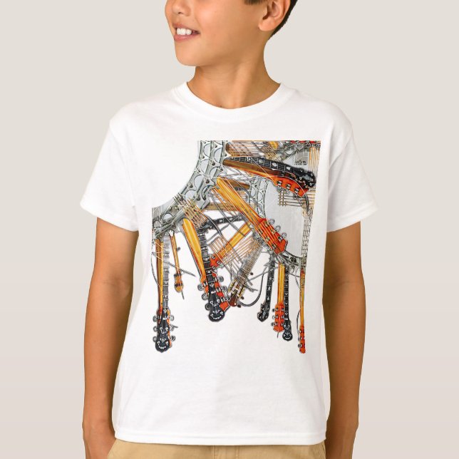 CAMISETA CADENAS DE GUITARRA AL SOL (Anverso)