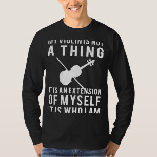 Camiseta Cadenas de identidad: Abraza con este violín