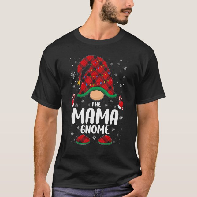 Camiseta Cadenas de luces envueltas a mamá Gnomes (Anverso)