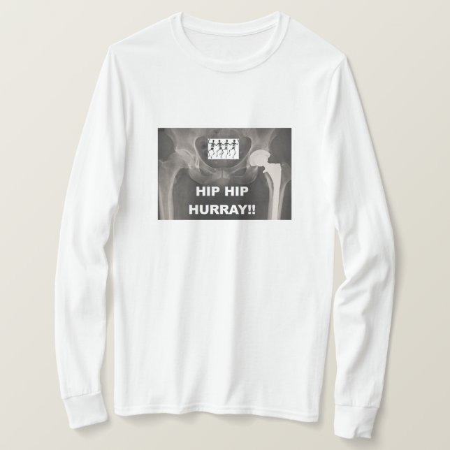 Camiseta Cadera Hurray- Congrats de la cadera en el (Anverso del diseño)