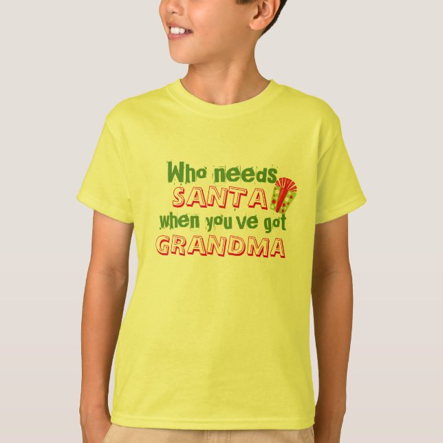 Camiseta cadera que necesita a santa tiene navidades de niñ (Anverso)