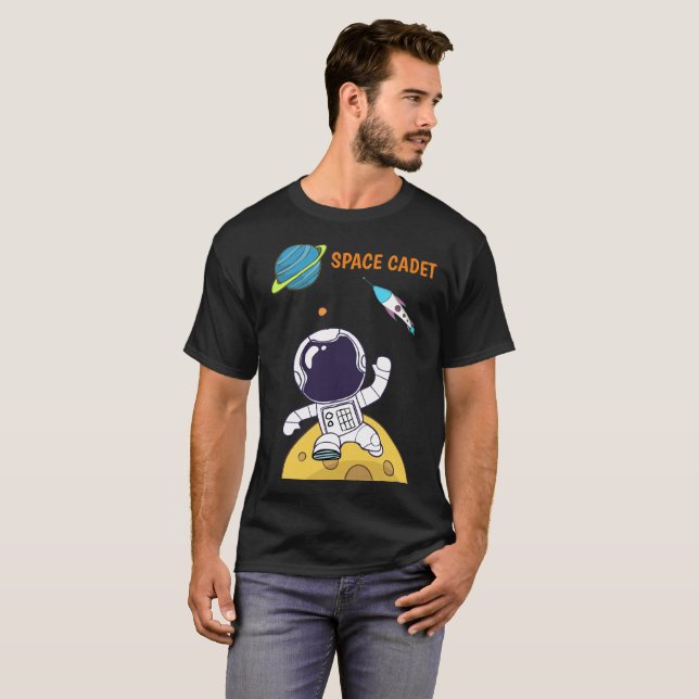 Camiseta Cadete espacial explorando el espacio ultraterrest (Anverso completo)
